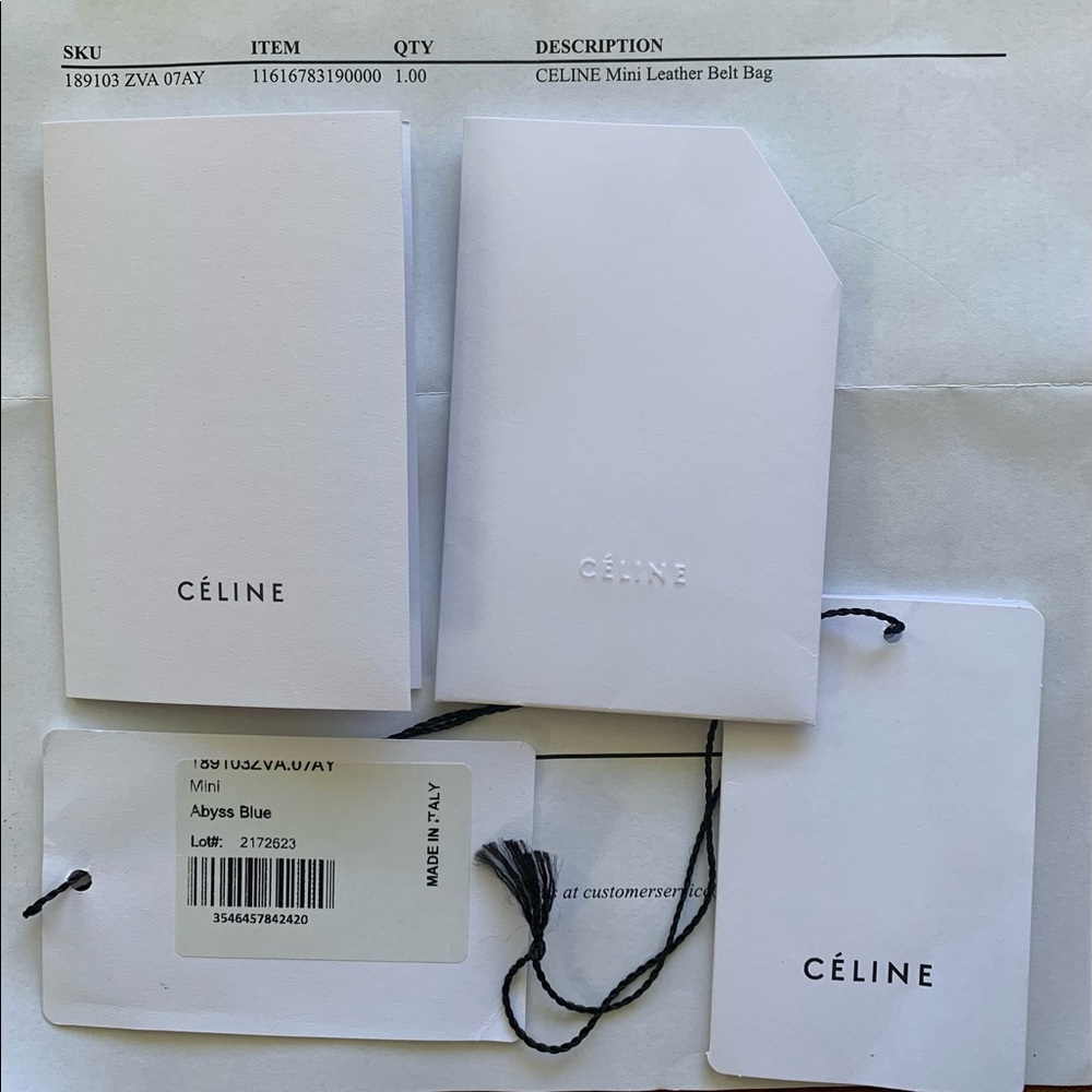 Celine Mini Belt Bag in Abyss Blue - Tote, Satchel, Work Bag - Picture 13 of 16